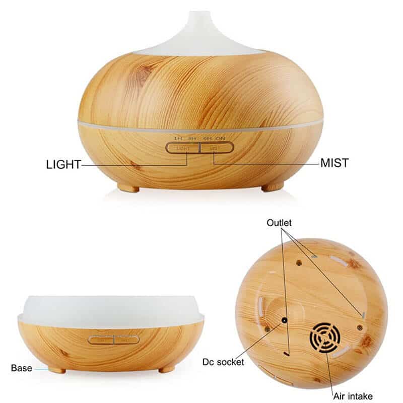 wooden oil diffuser
